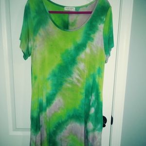 Watermelon tie dye dress